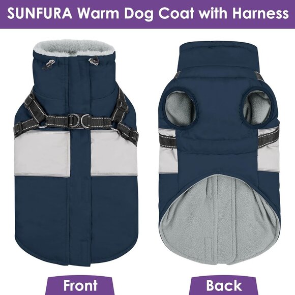 Small Dog Coat with Harness Built in - Picture 7 of 7